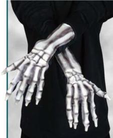Skeleton Gloves $22-00ea
