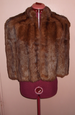 Original Fur Jacket. Dark Brown