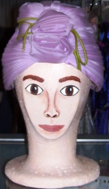 Retro Turban Lilac Hat