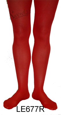 Red Tights stockings Xmas full length
