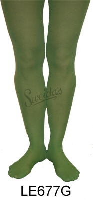 full length tights green stockings