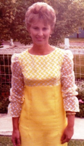 Lyn Palfrey wearing original 60s
